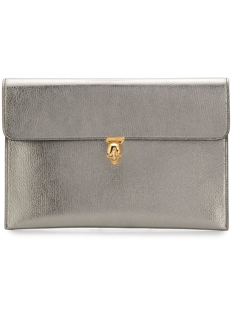 skull envelope clutch bag