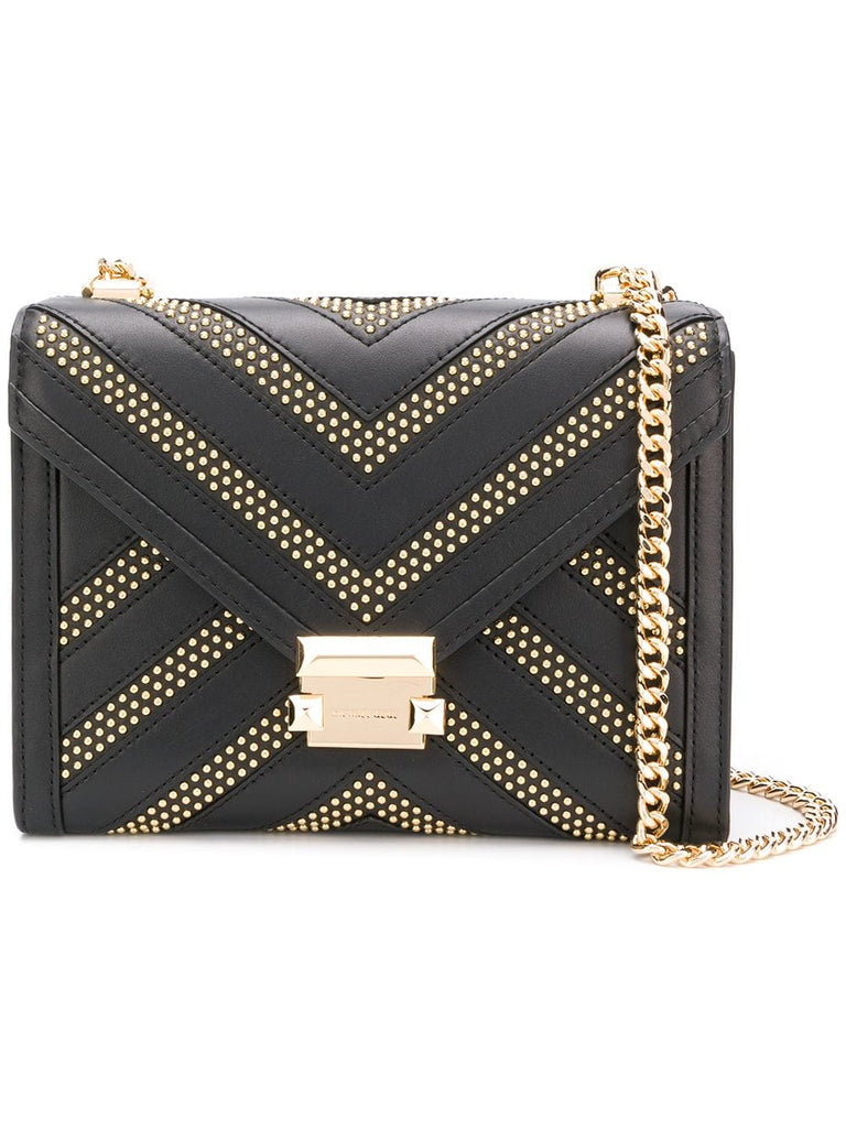 Whitney large studded shoulder bag