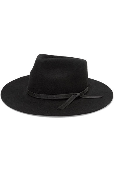 The Jethro grosgrain-trimmed wool fedora