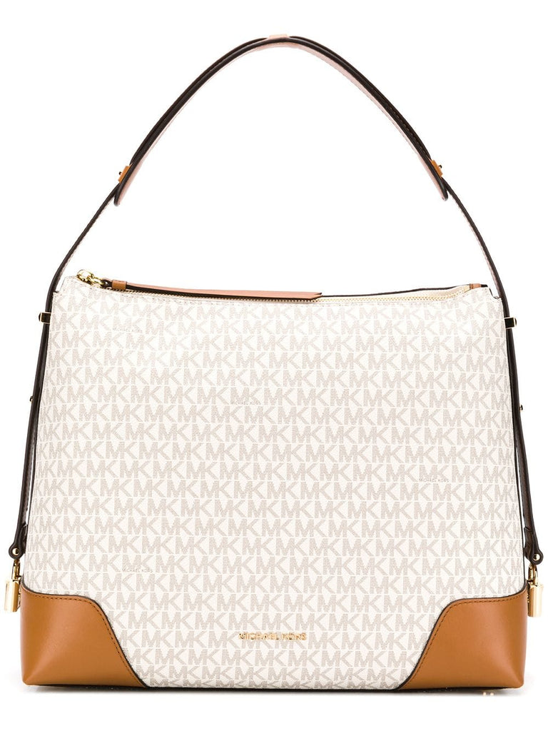 Crosby leather trim tote