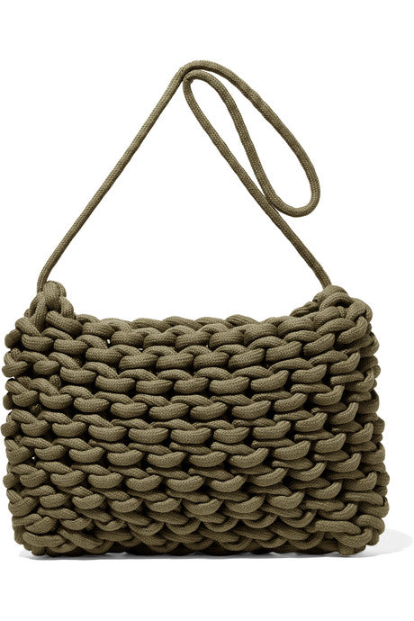 Fiona woven cotton shoulder bag