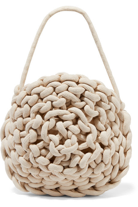 Ida woven cotton shoulder bag