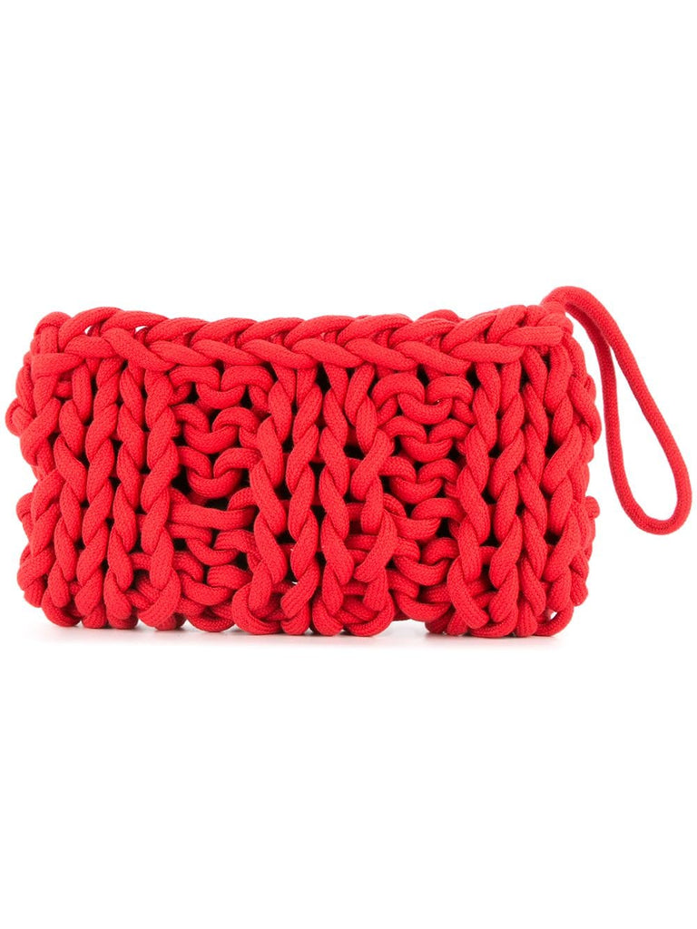 braided clutch bag