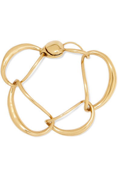 Liquid Chain gold-plated bracelet