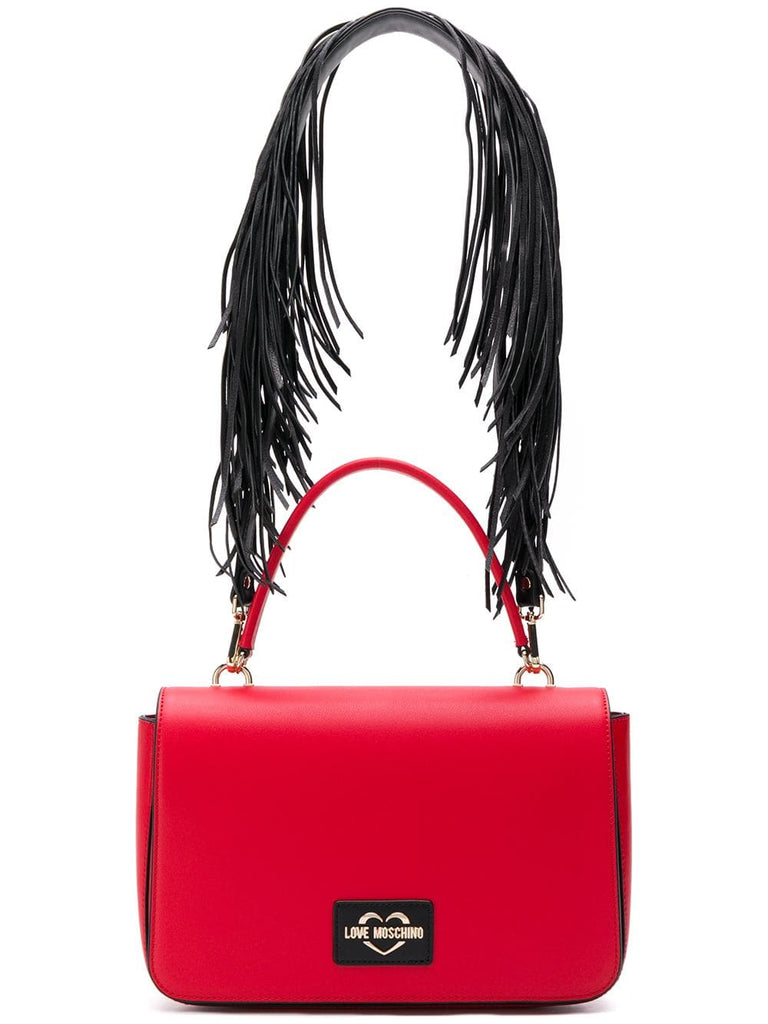 fringe strap shoulder bag