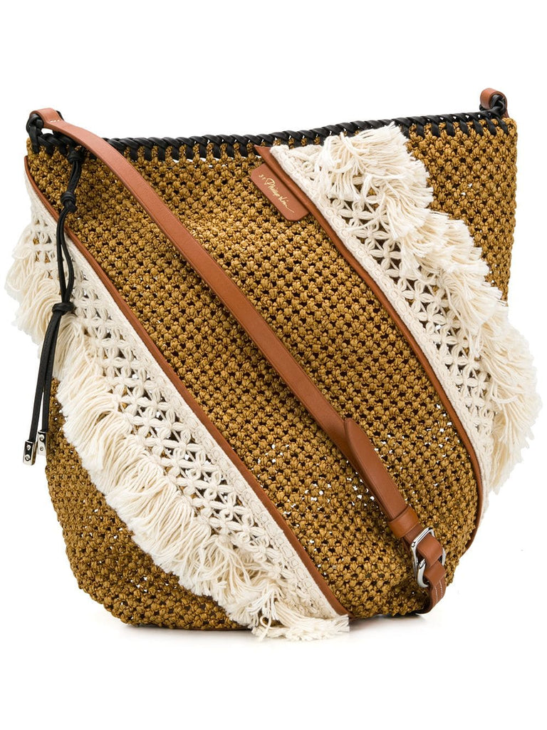 fringe-trim shoulder bag