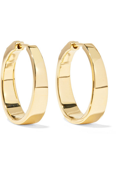 Meryl 18-karat gold hoop earrings