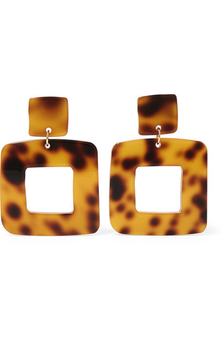 Lois tortoiseshell resin earrings