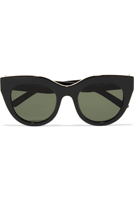 Air Heart cat-eye acetate and gold-tone sunglasses