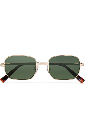 The Flash square-frame gold-tone sunglasses