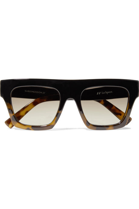 Subdimension D-frame tortoiseshell acetate sunglasses