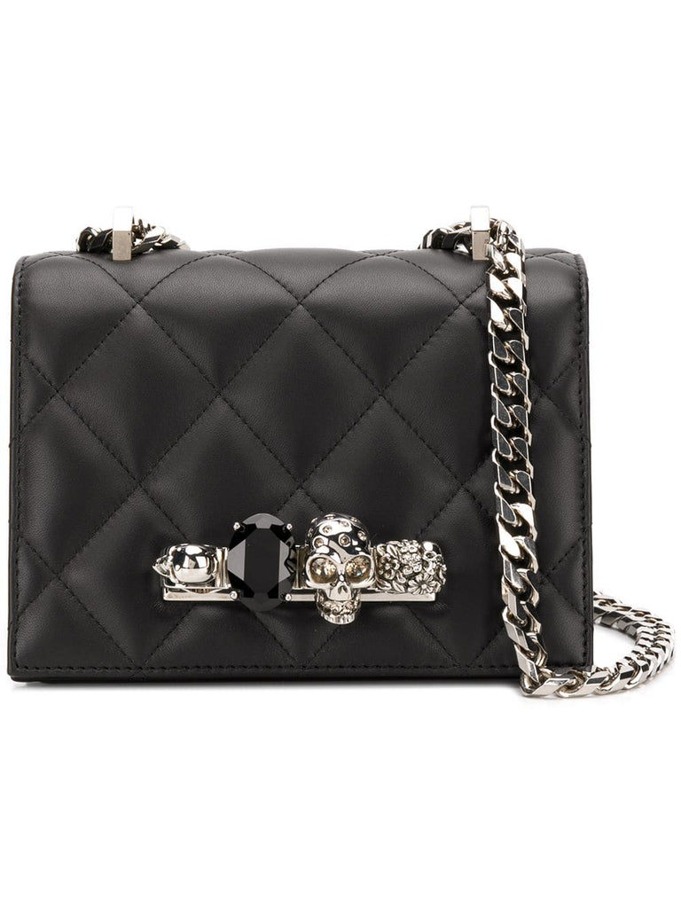 embellished quilted crossbody