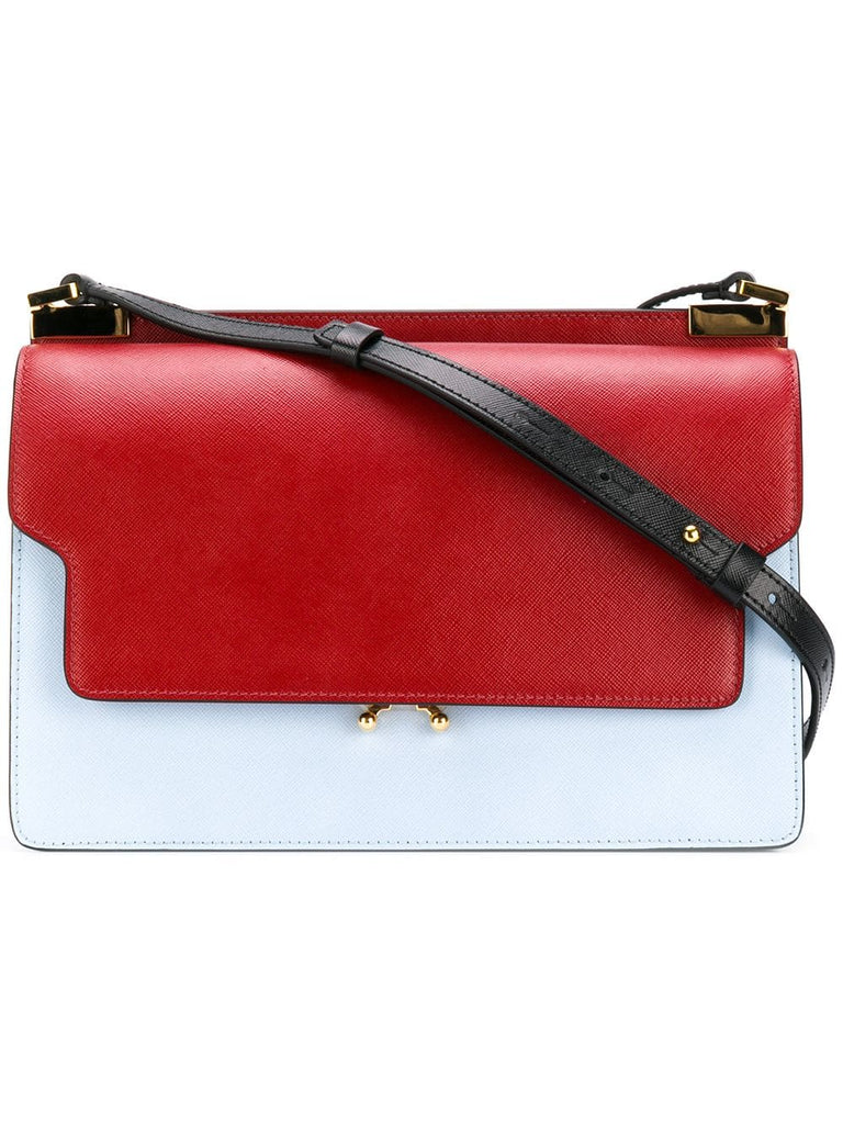 two-tone shoulder bag