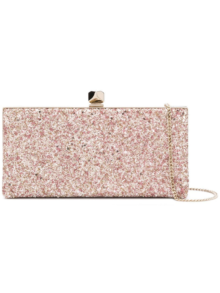 Celeste S glitter clutch