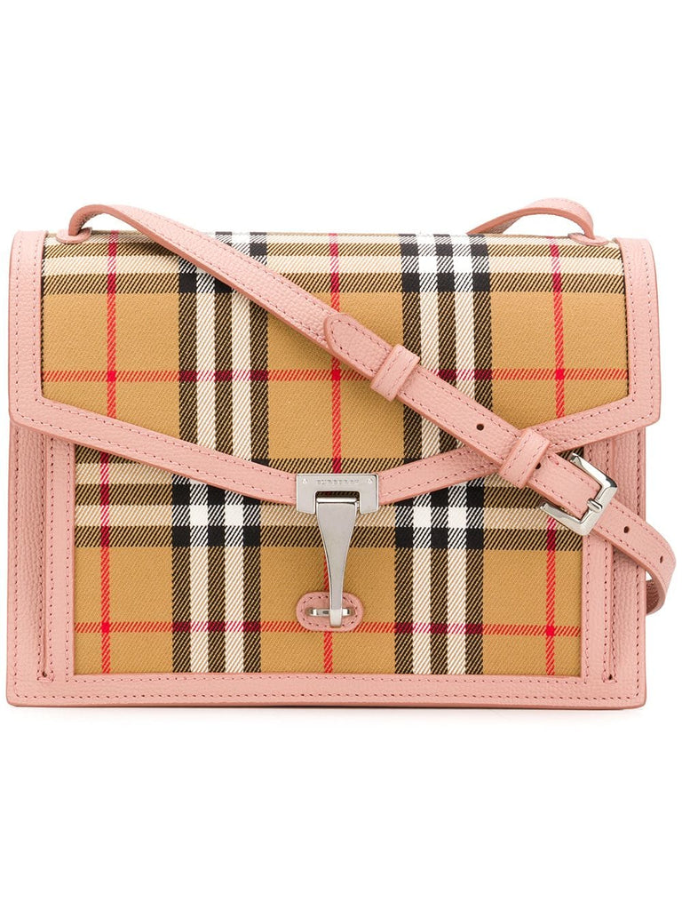 Small vintage check cross-body bag