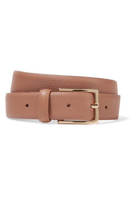 Textured-leather belt