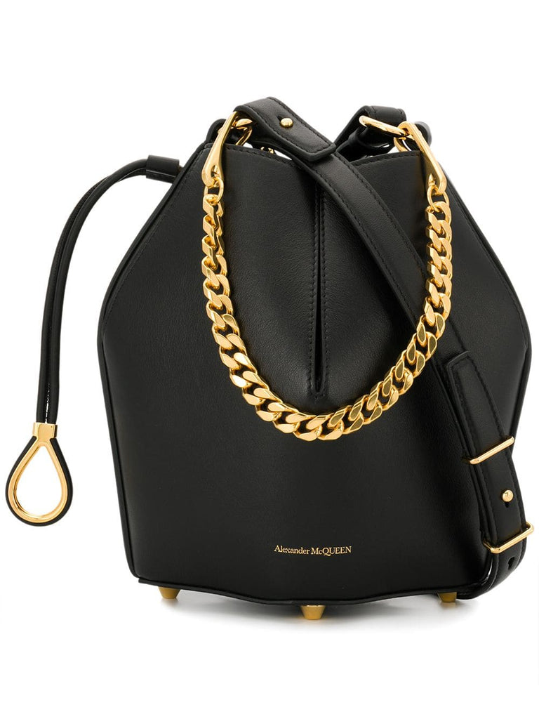 bucket chain shoulder bag