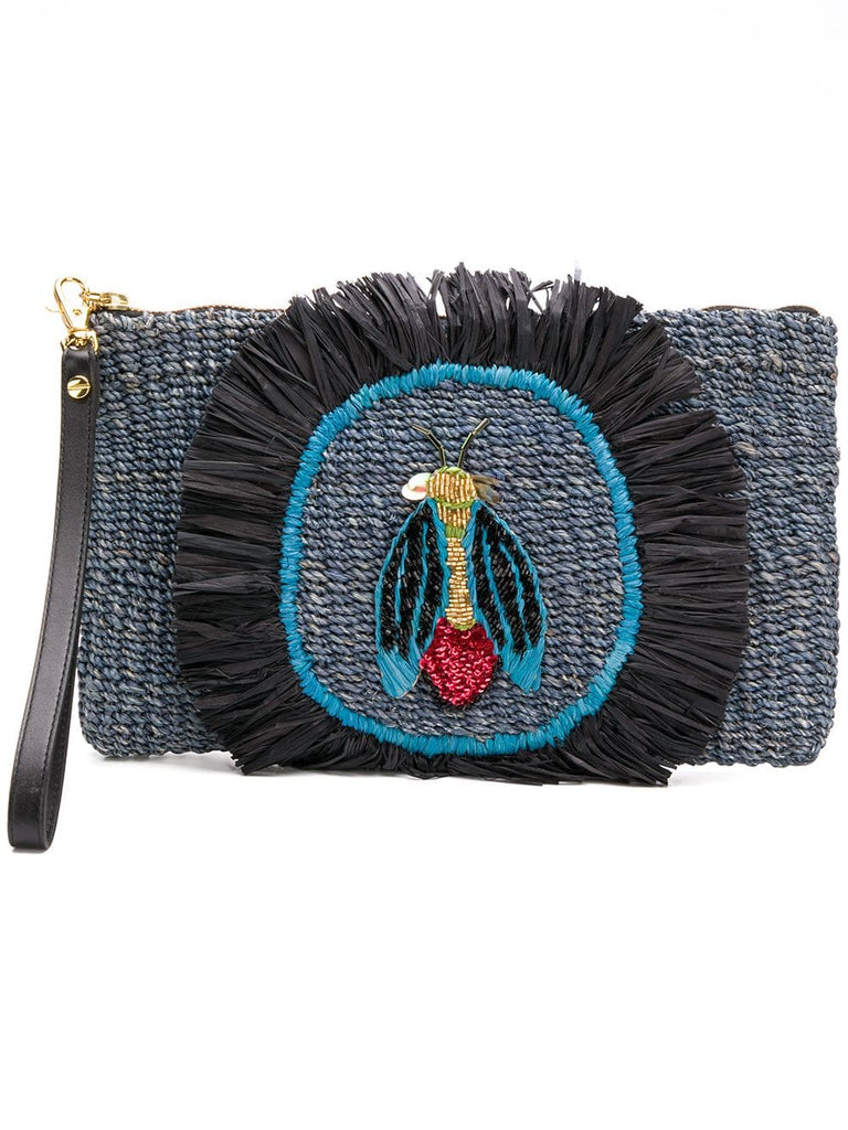 Bug wicker clutch