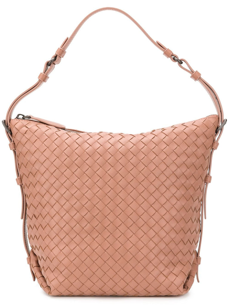 intrecciato bucket bag