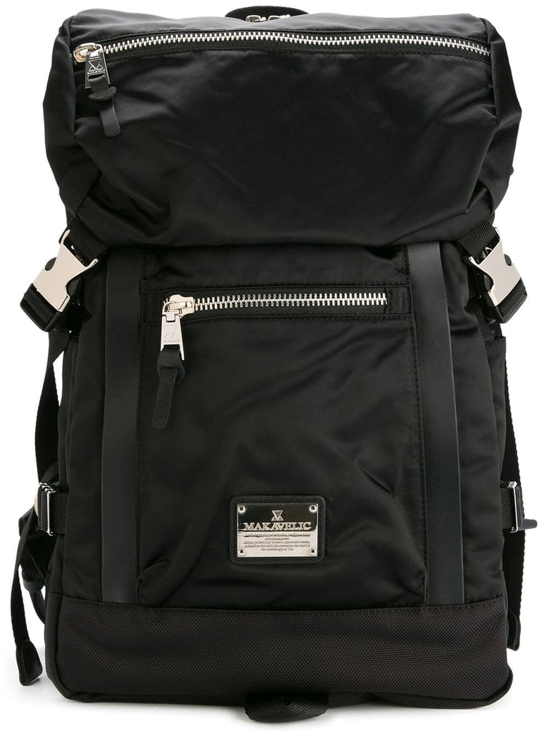 zip detail backpack