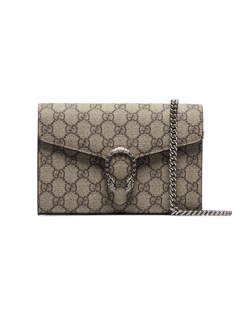 taupe Dionysus GG logo chain bag