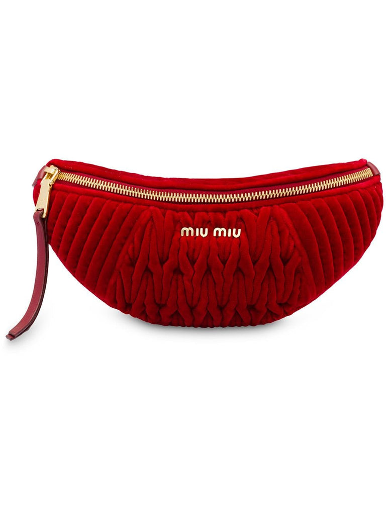 Matelassé belt bag