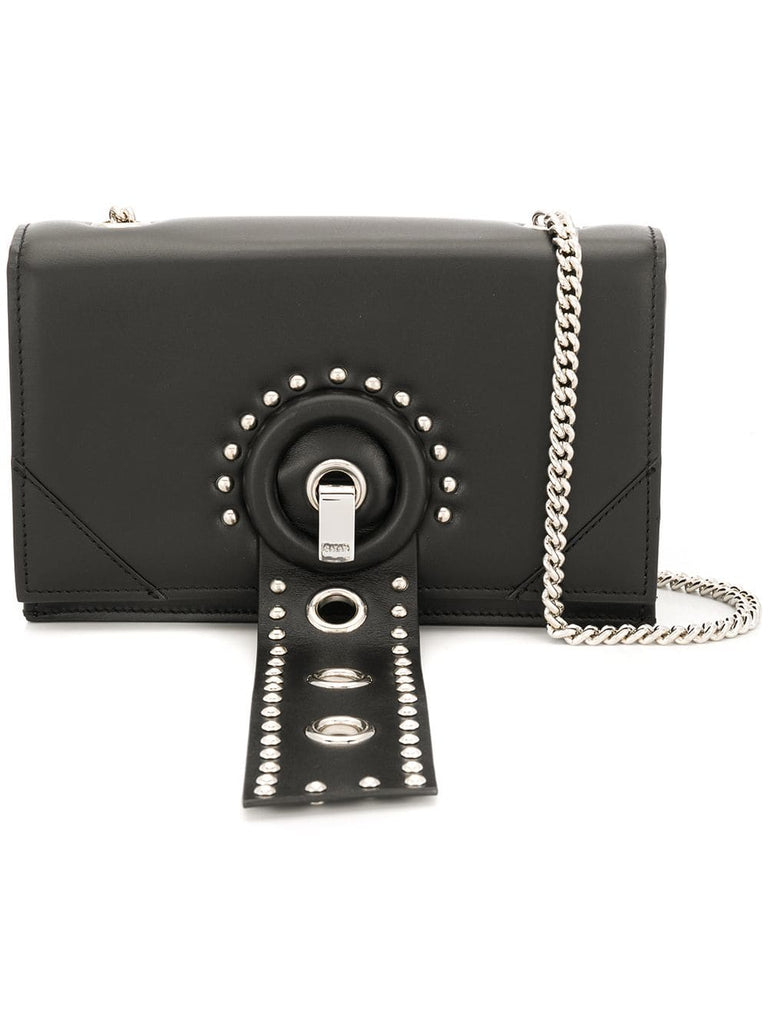 studded trim crossbody bag