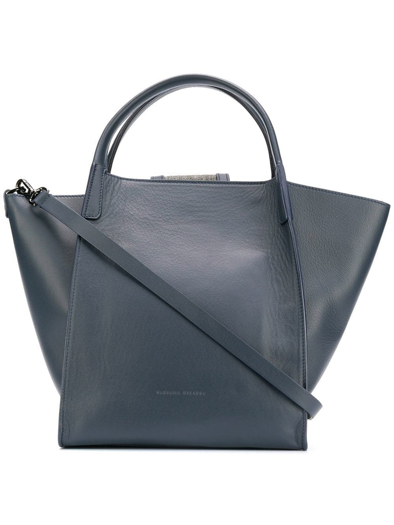 trapeze shaped tote