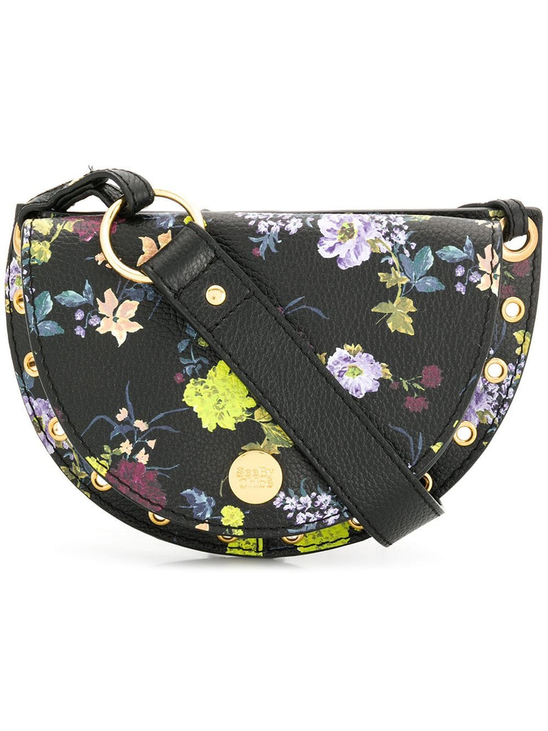 floral-print shoulder bag