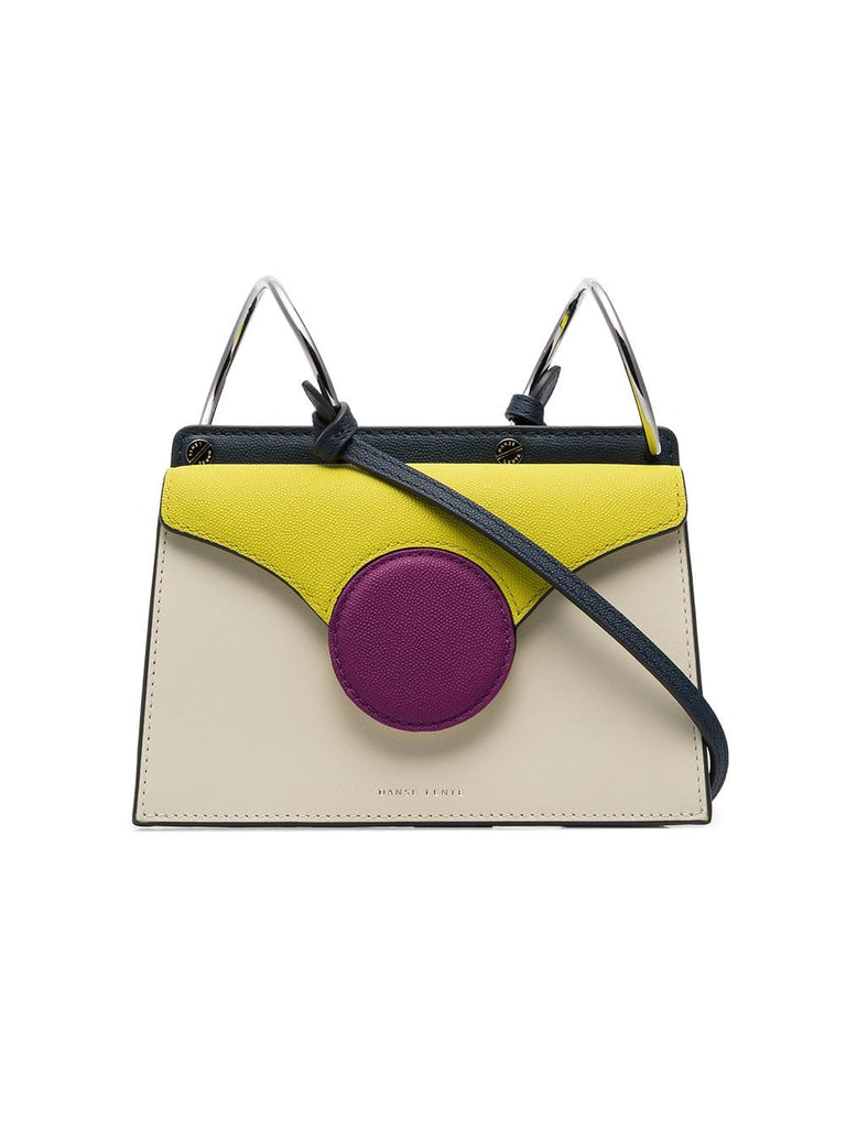 white Phoebe mini leather crossbody bag