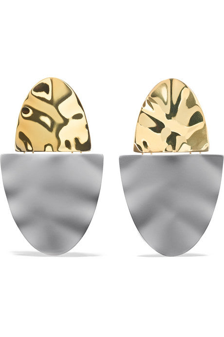 Shah coated gold-plated earrings