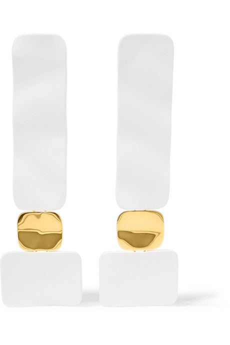 Shoulder Dusters coated gold-plated earrings