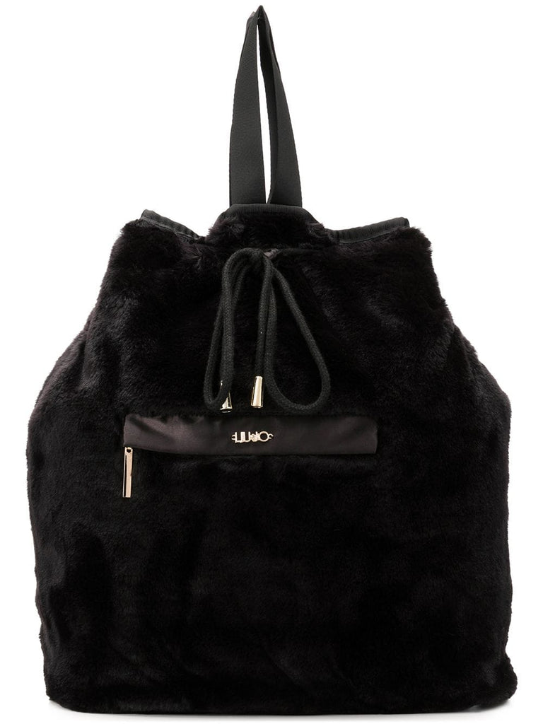 faux fur backpack