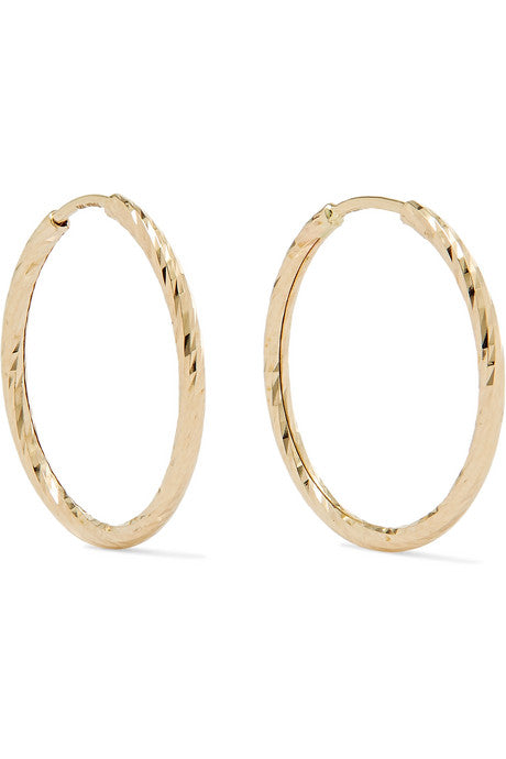 Liv gold hoop earrings