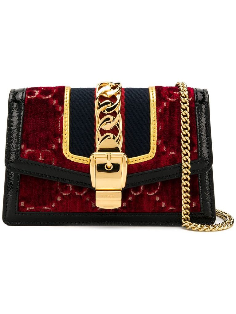 Sylvie velvet cross body bag