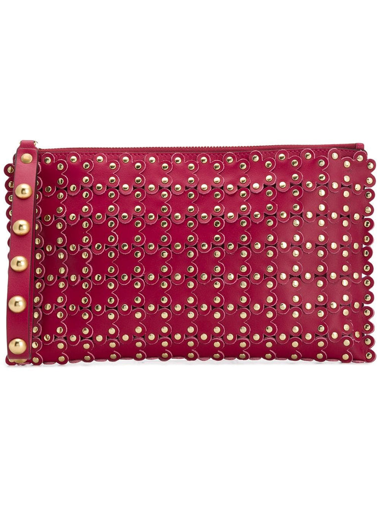 RED(V) flower puzzle clutch