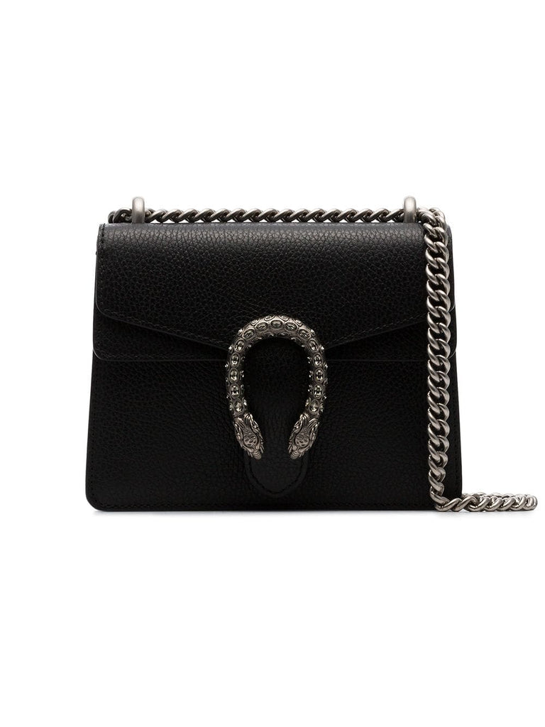 black dionysus mini leather shoulder bag