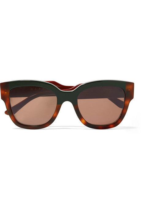 Cromo cat-eye tortoiseshell acetate sunglasses