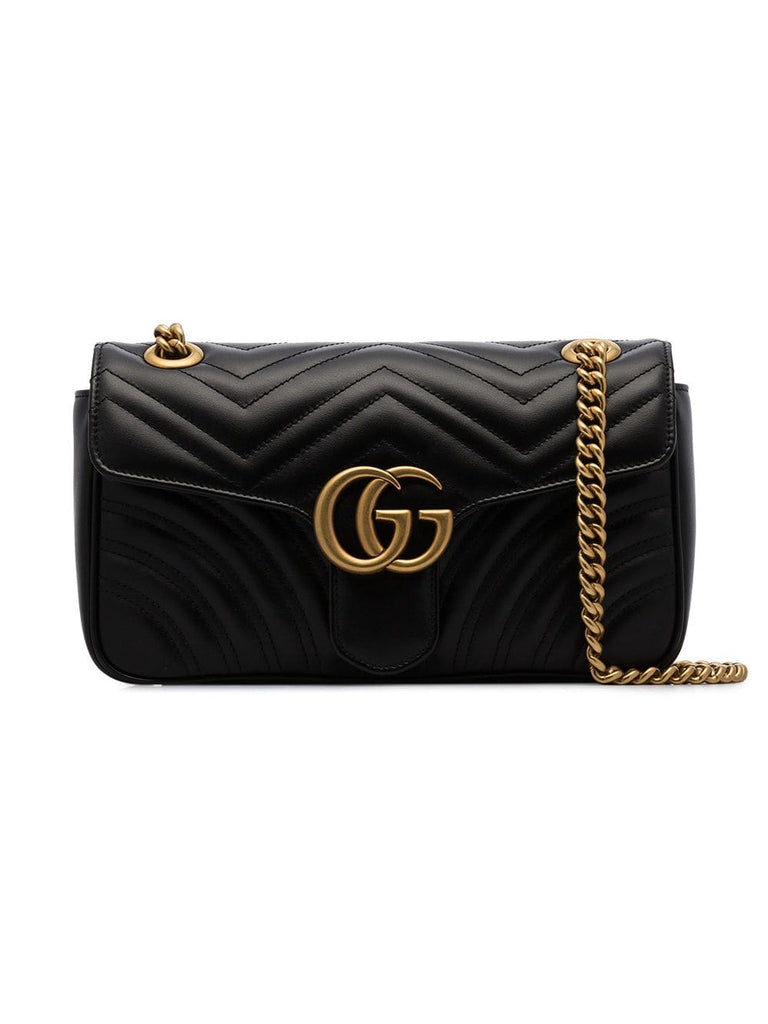 black Marmont quilted leather shoulder bag