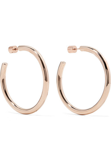 Baby Lilly rose gold-plated hoop earrings