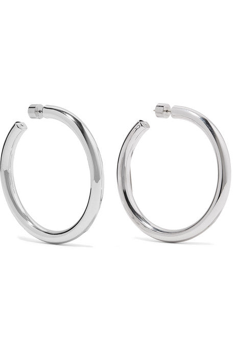 Samira silver hoop earrings