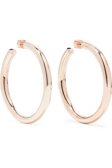 Samira rose gold-plated hoop earrings