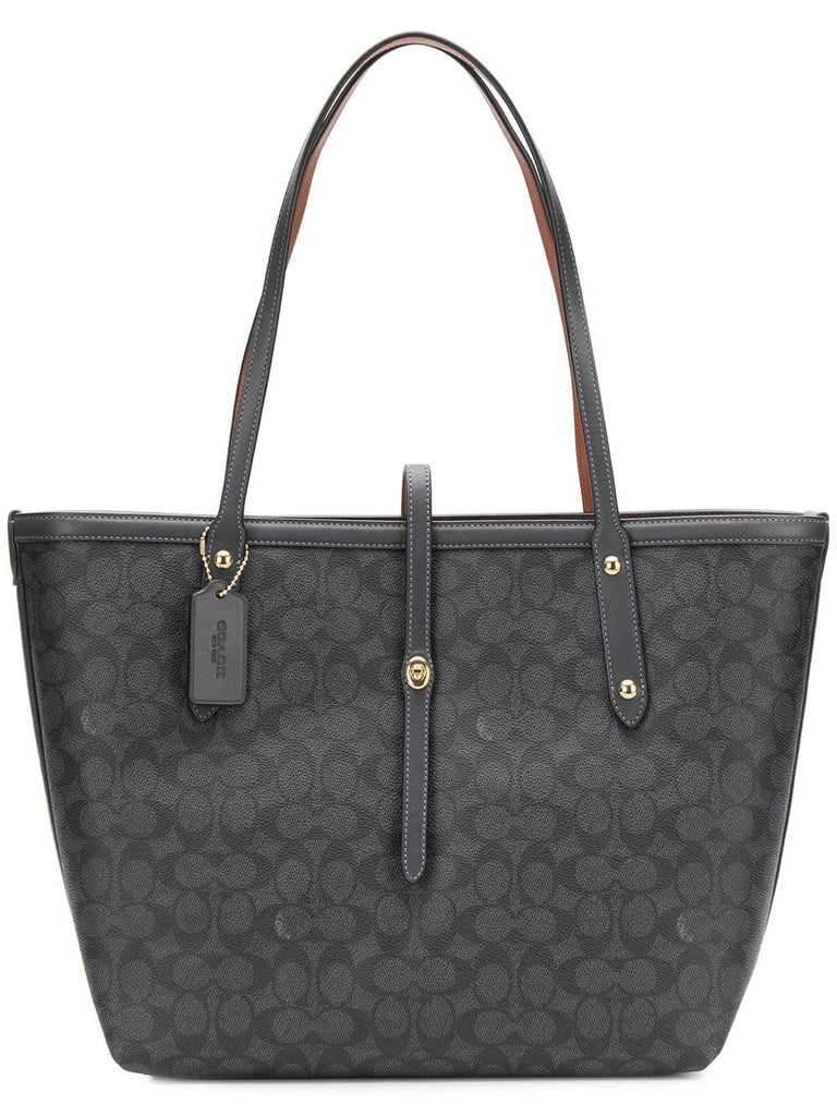 signature coated market tote