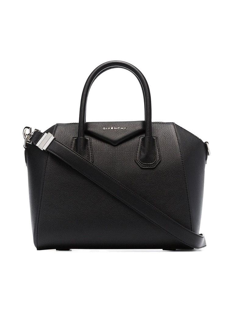 black Antigona small leather tote bag