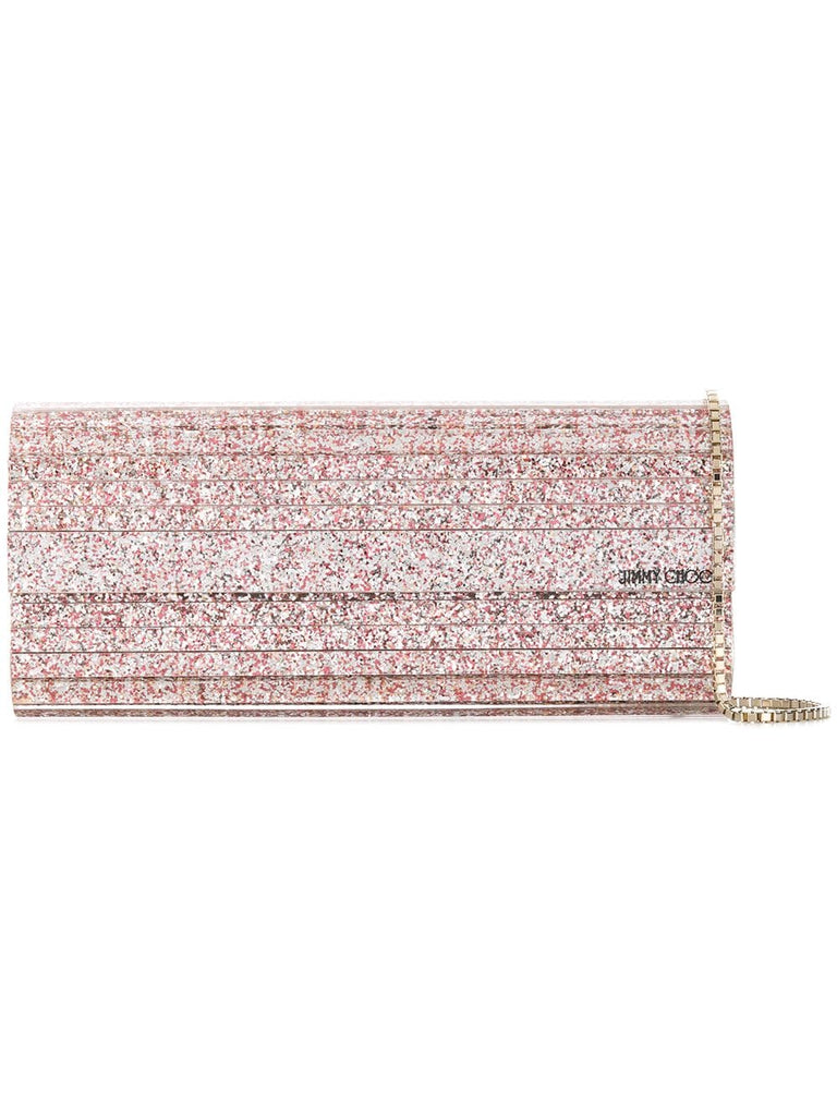 Sweetie glittered clutch