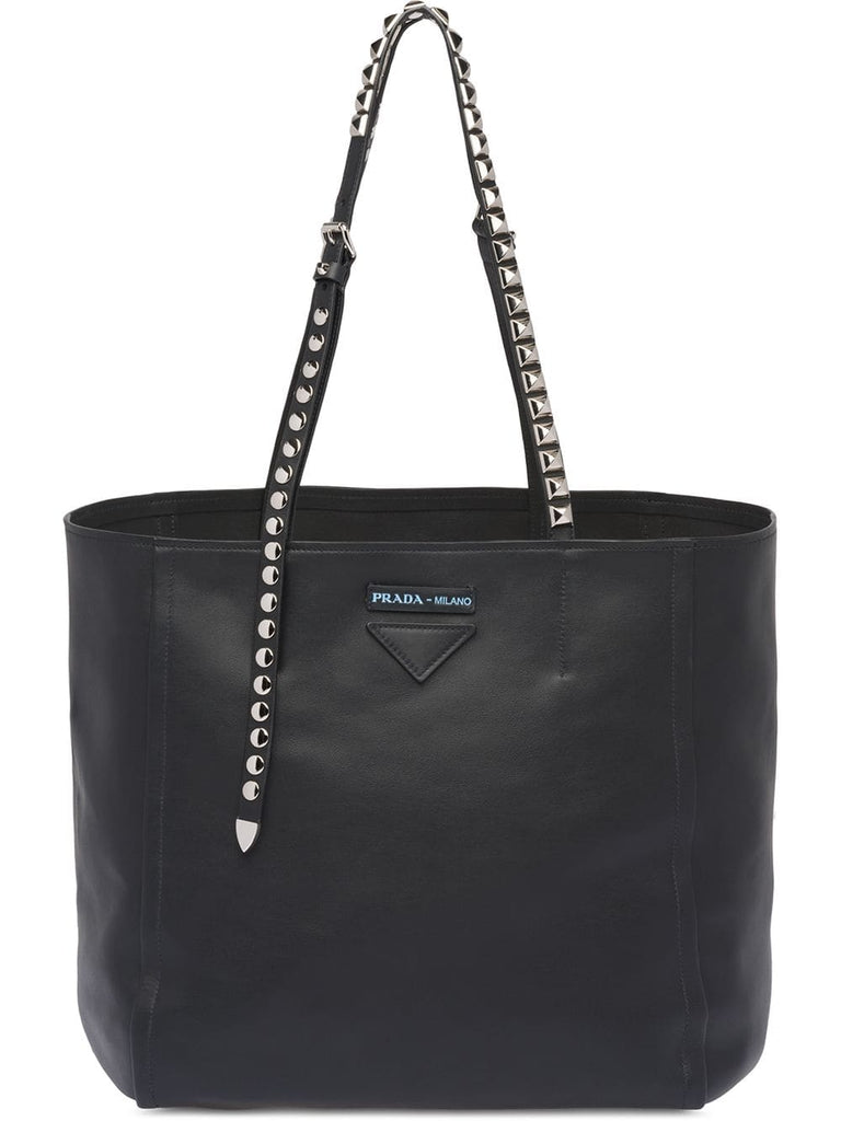 studded logo tote