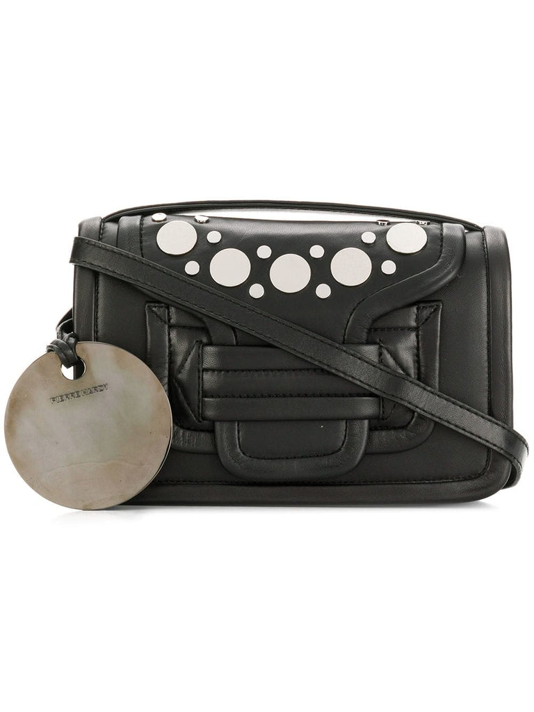 studded foldover shoulder bag