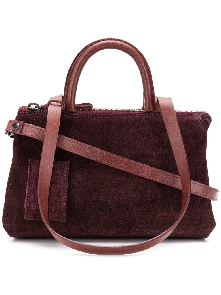 suede tote bag