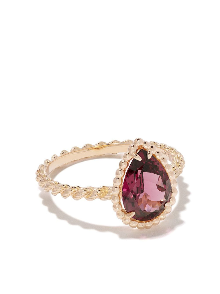 18kt rose gold Serpent Bohème rhodolite ring