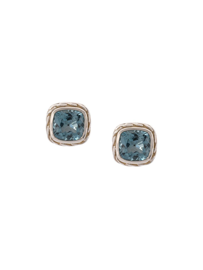 Classic Chain topaz studs